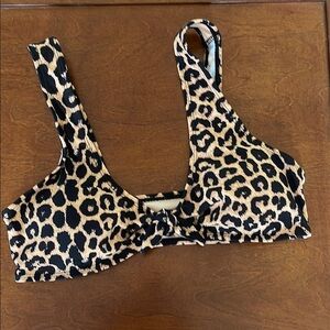 Cabana del Sol Leopard Print Women's Bikini Top